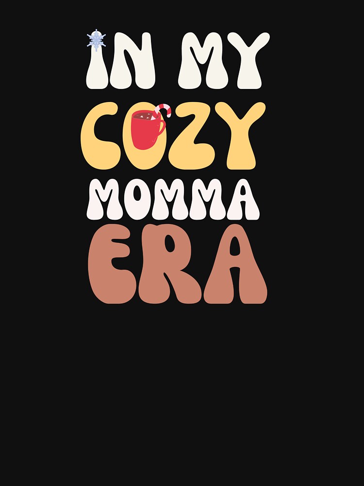 Groovy In My Cozy Momma Era Retro Christmas by mumchaosdesigns