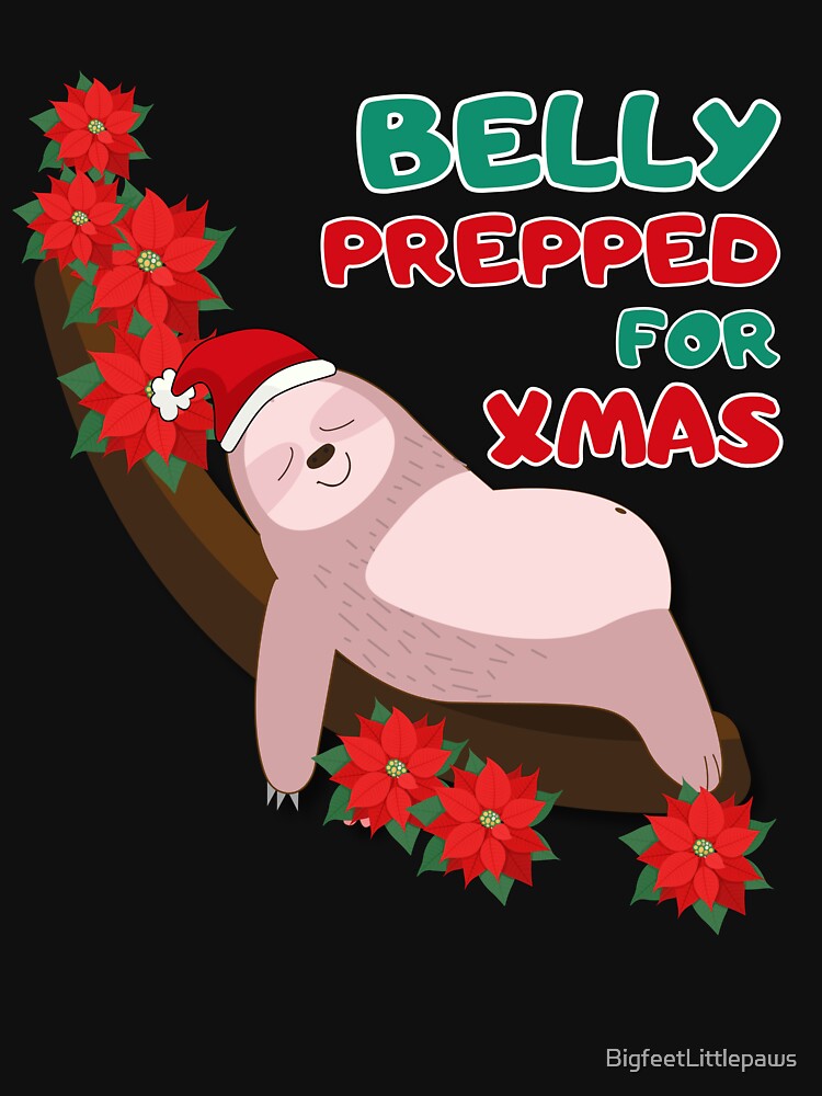 Belly prepped for xmas by BigfeetLittlepaws