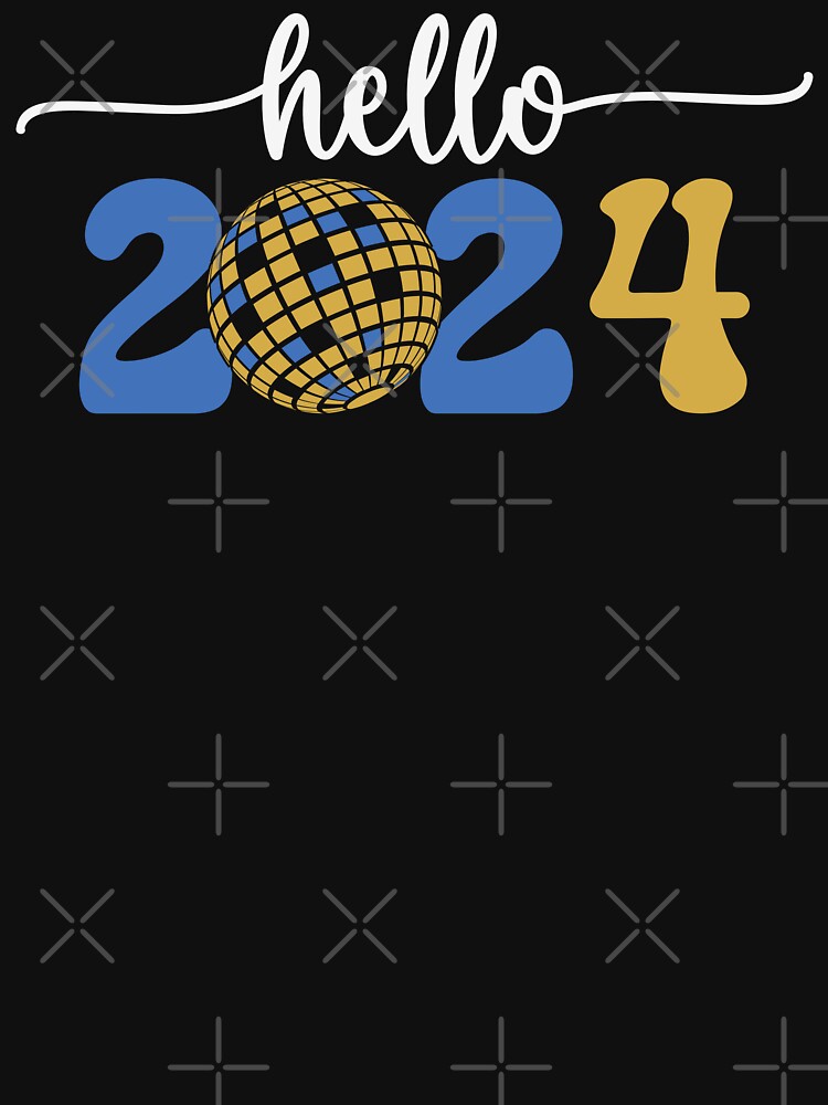 Hello 2024 - New Year Celebration (White Design) by Spiprinto