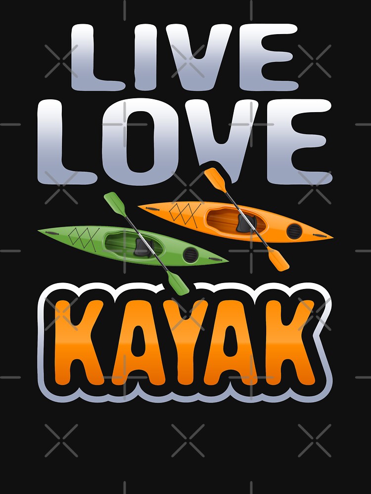 Outdoor Adventure Kayaking Boating, Canoeist Colorful Kayaks, Kayaker Paddler by Merchking1