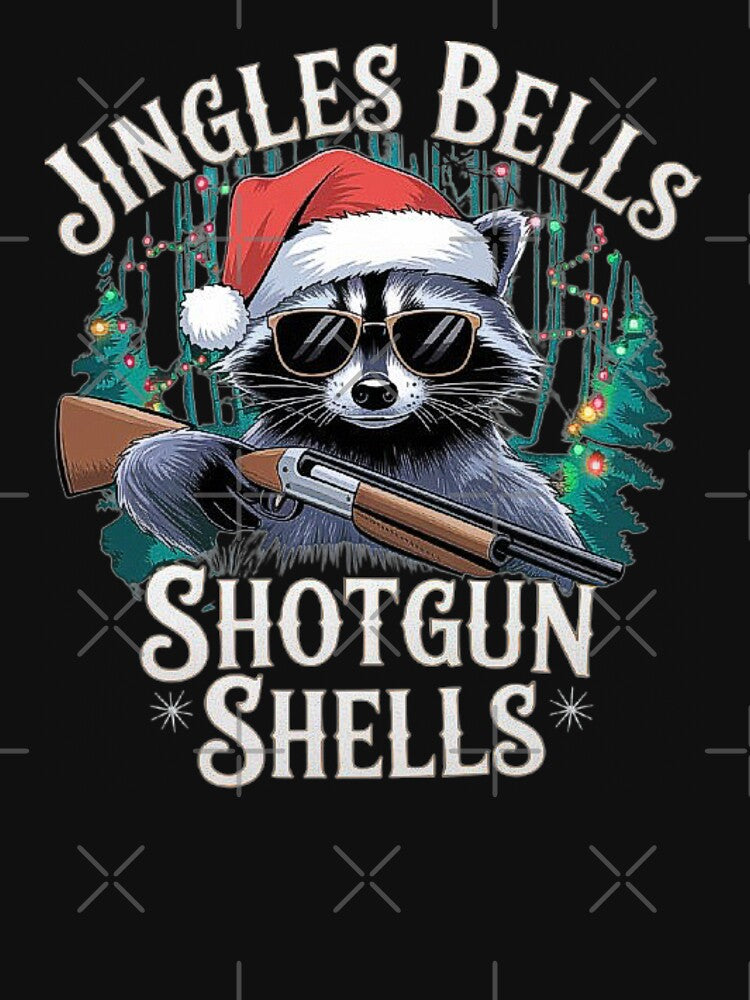 Jingle Bells Shotgun Shells - Funny Raccoon Christmas Design by love3617