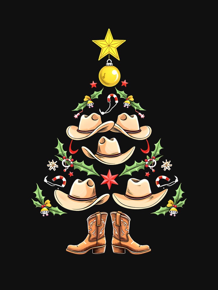 Cowgirl Christmas Tree Cowboy Country Line Dancing Western by clothesy7