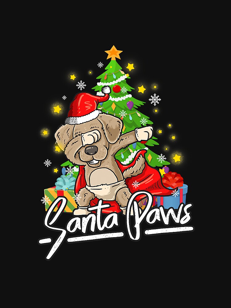 Santa Paws Christmas Dog Pajamas Dog by frank3826