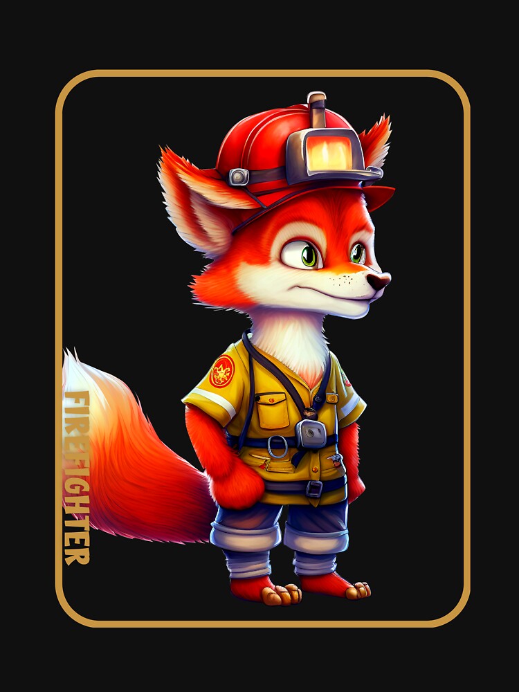 Firefighter, fox lover by HarriPaloma