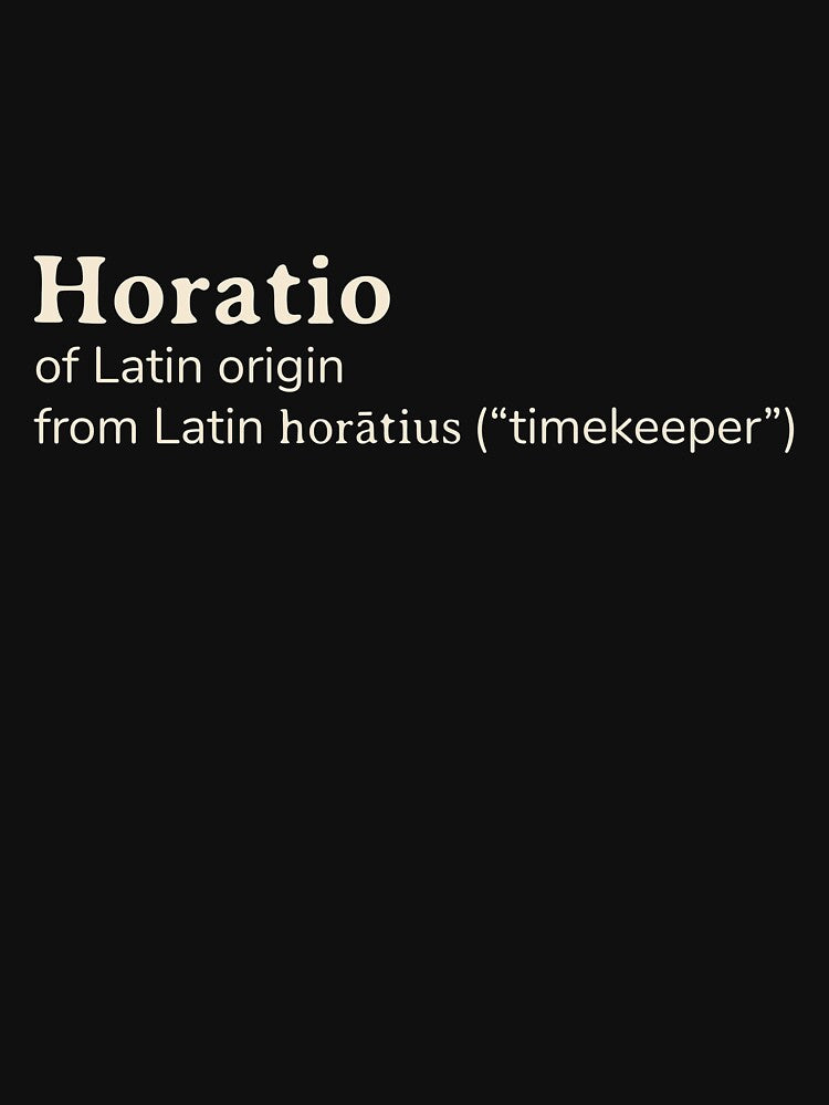 Horatio name etymology by YourNameStory
