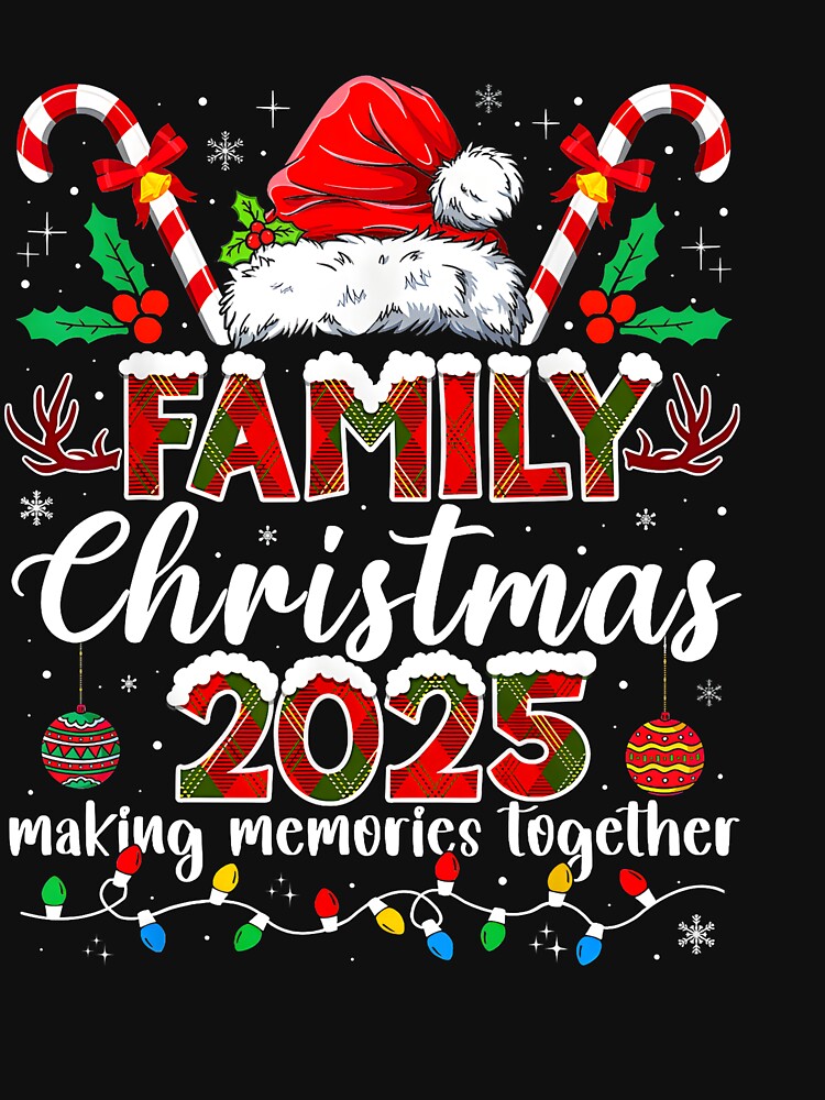 Family Christmas 2025 Matching Santa Tee Xmas Pajamas Pjs by KristineLi
