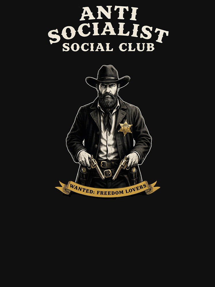 Anti Socialist Social Club Funny Political for Freedom Lovers by Redgiant87x
