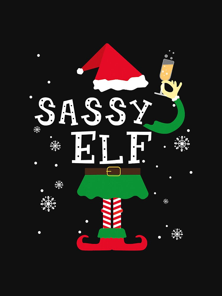 Sassy Elf Funny Christmas Matching by YesterDayCheck