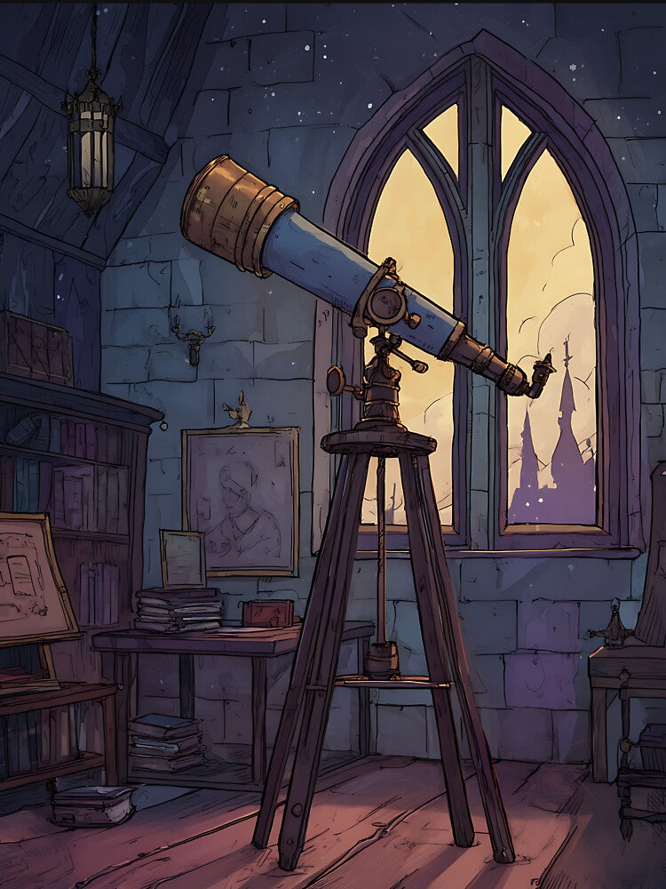 Dark Academia: Scholarly Telescope by bapupa