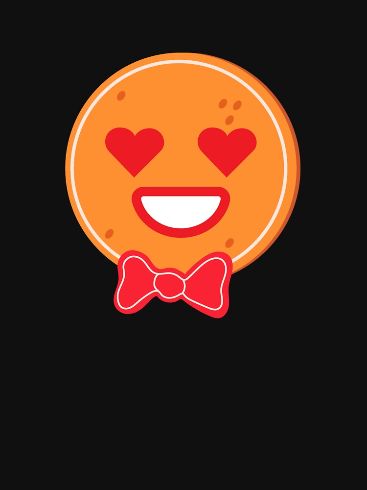 Gingerbread Man Emoticons Heart Eyes In Love Emoticon Gear by DynamicDesign