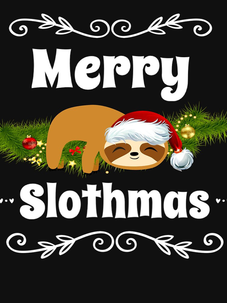 Merry Slothmas, Sloth Lover Christmas by Mandala108