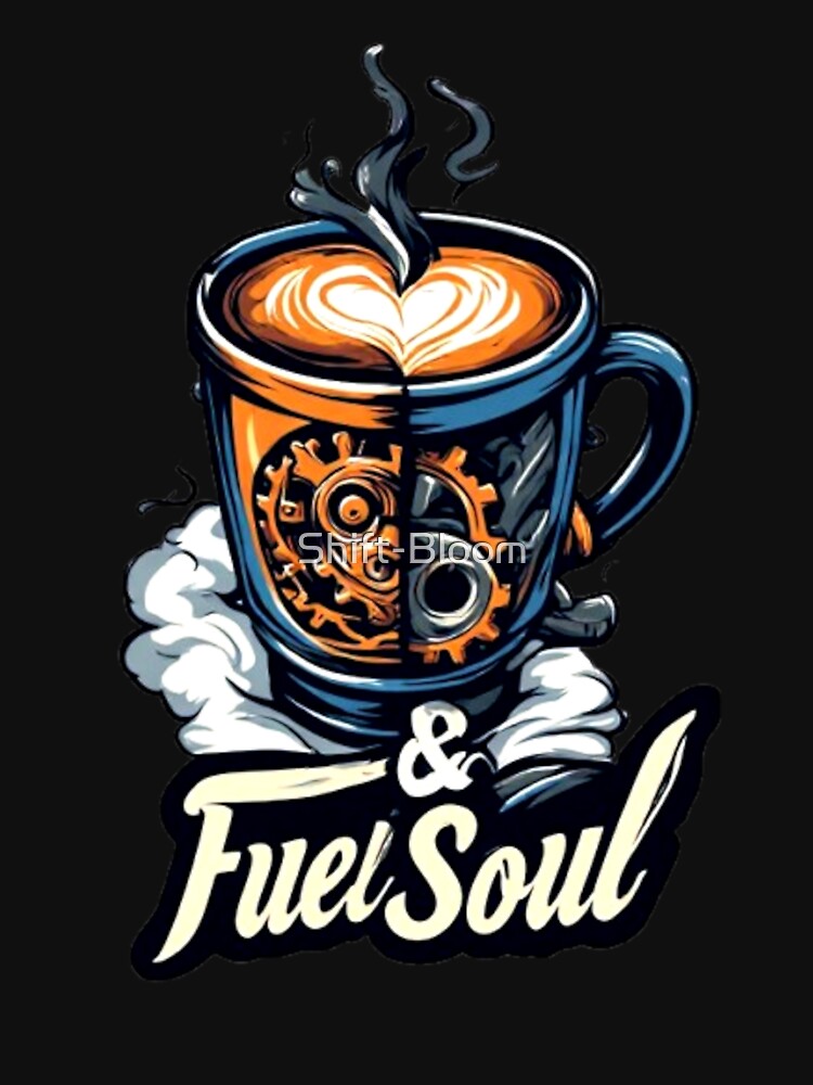 Fuel & Soul Steampunk Coffee Mug Heart Latte Barista Art 02 by Shift-Bloom