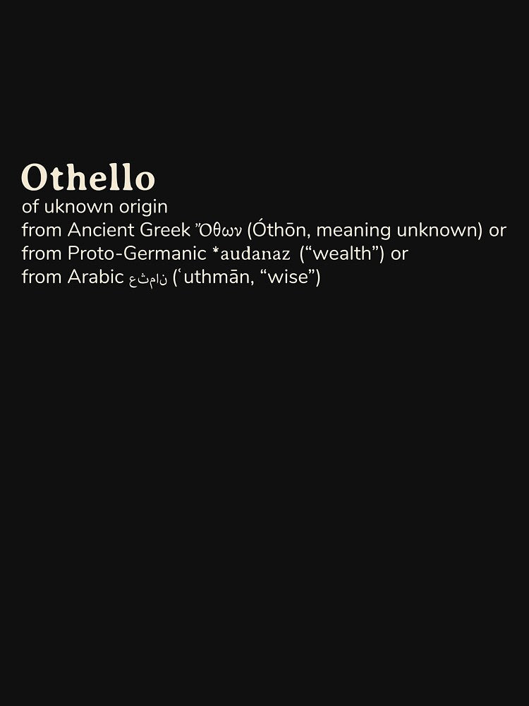 Othello name etymology by YourNameStory