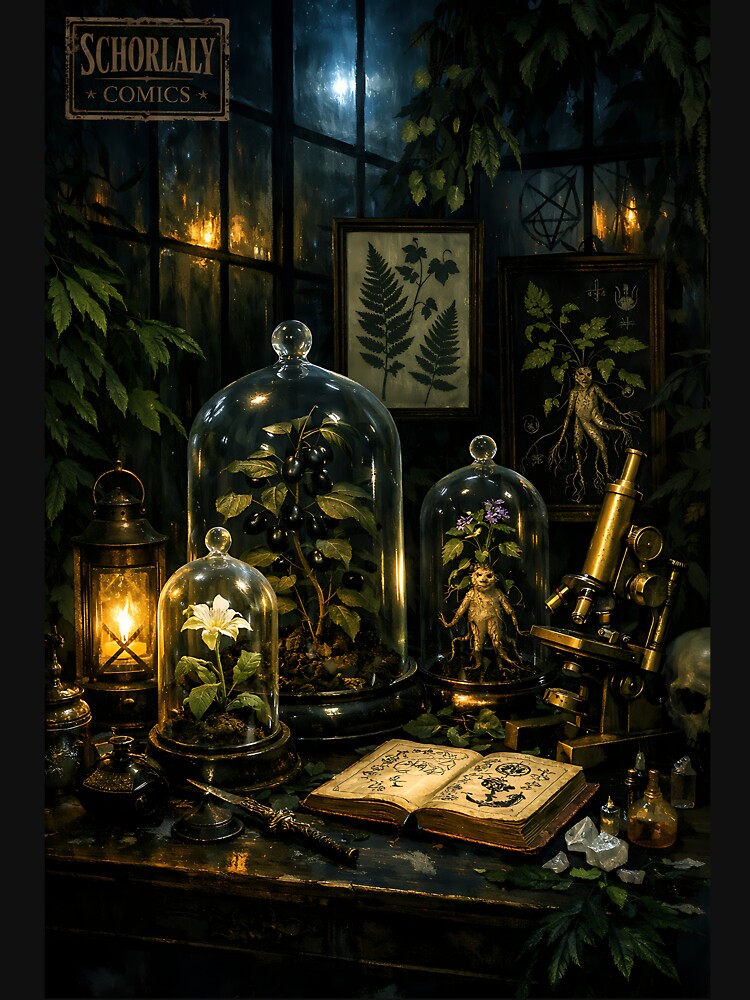 Nocturnal Conservatory - Dark Academia Aesthetic by bapupa