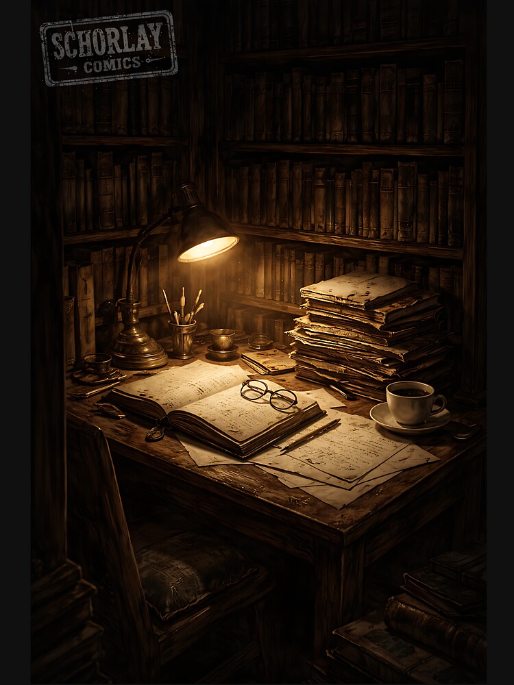 The Shadowed Carrel - Moody Dark Academia by bapupa