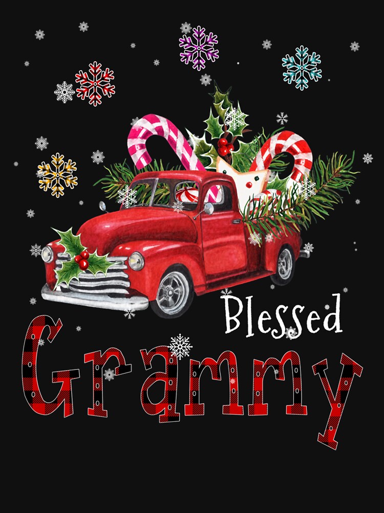 Blessed Grammy Christmas Red Truck Gift For Grandma by ainegonza