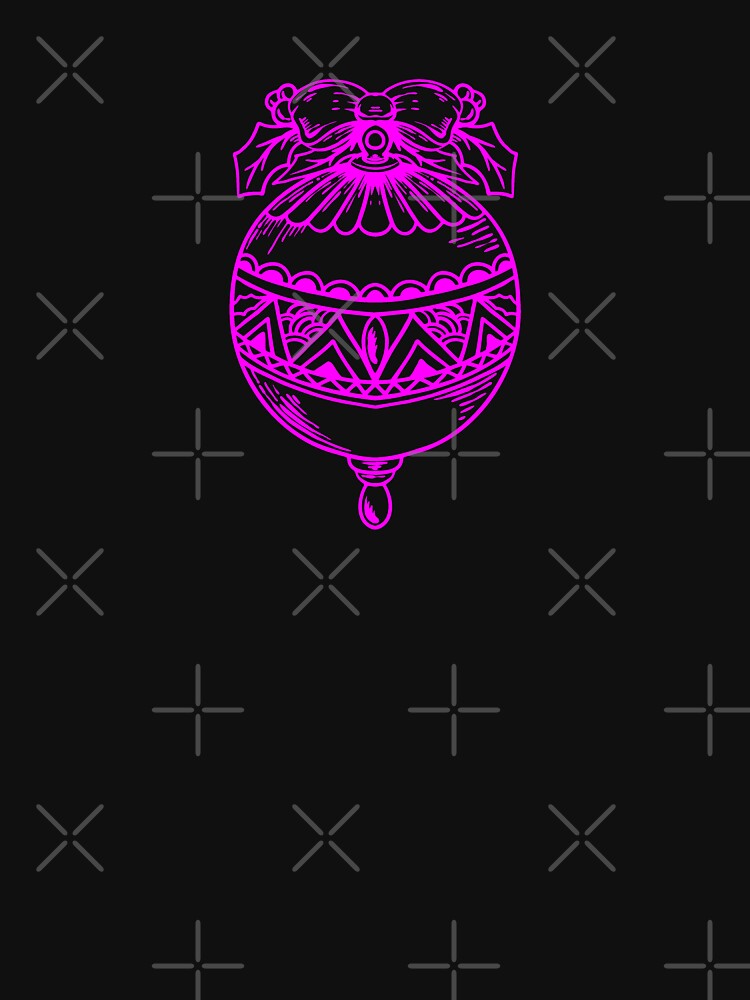 Magenta Vintage Christmas Ornament Design by pattern-archive