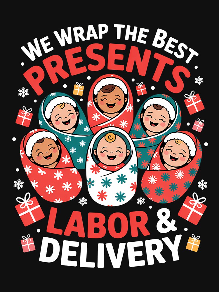 Labor and Delivery Nurse Xmas by LunaCrazeArt