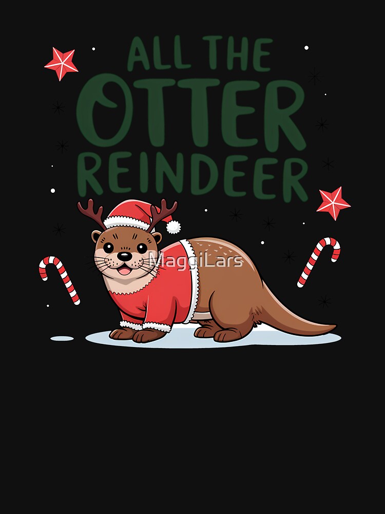 Christmas otter Merry christmas by MaggiLars