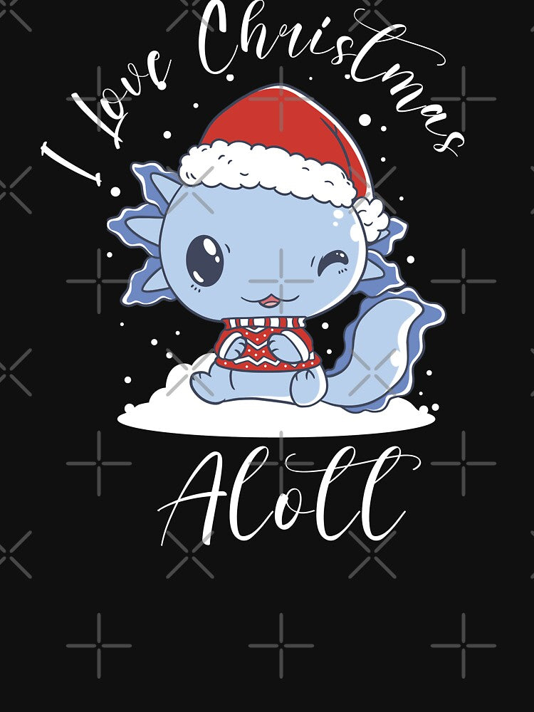 I Love Christmas Alotl by Davestre Designs