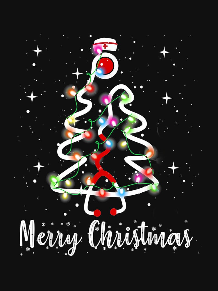 Christmas Nurse Stethoscope Christmas Tree by benitostevens