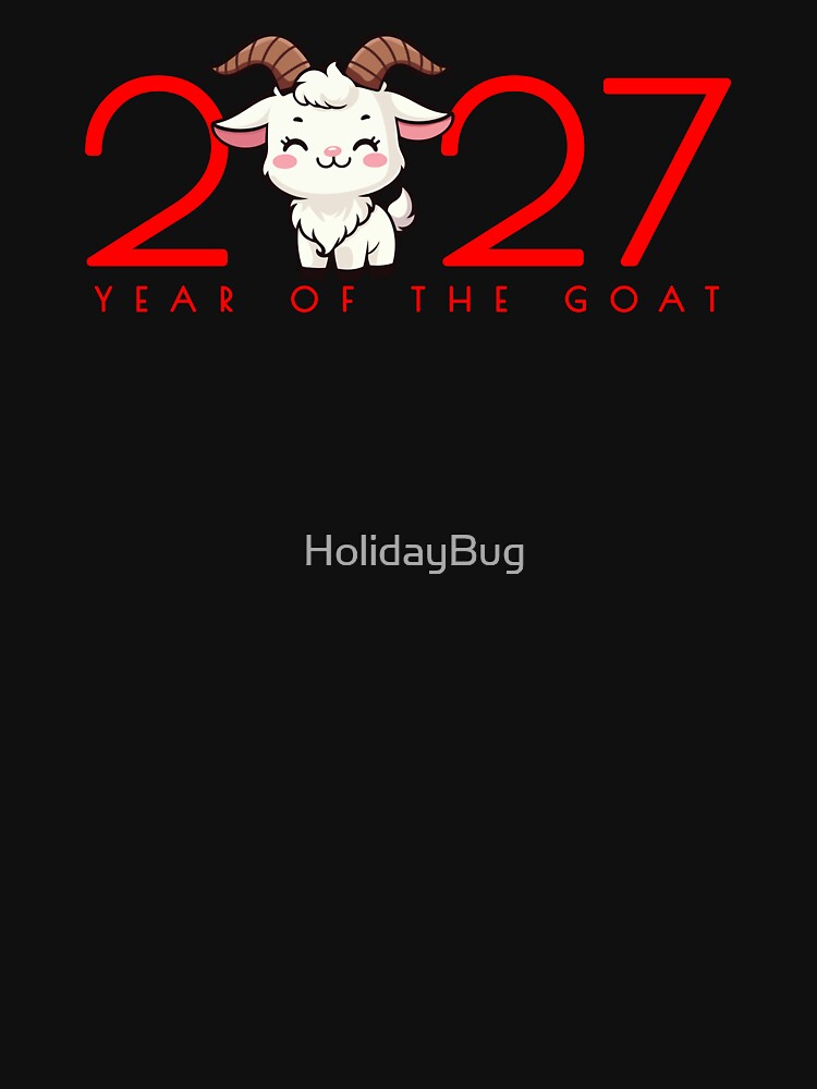 Cartoon 2027 Chinese New Year of the Goat by HolidayBug