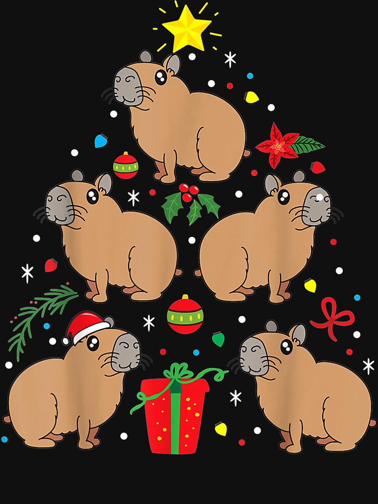 Capybara Christmas Ornament Tree Funny Dad Mom Gift by VegaStudio