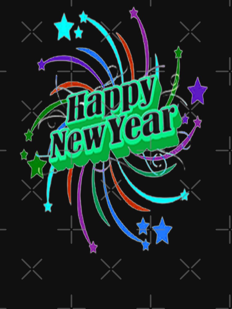 Happy New Year Abstract Lettering Design,3, Howdy New Year,New Years Celebration, New Years Eve Countdown by Adri Barnard