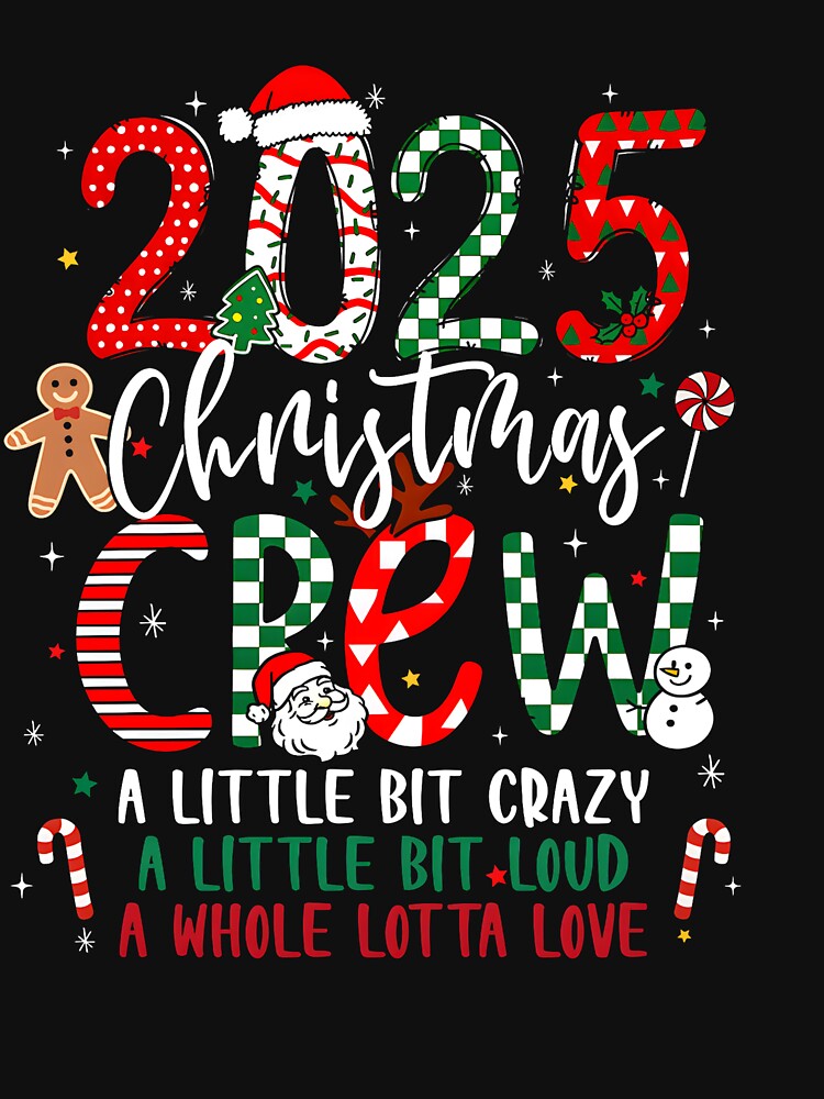 Christmas Crew 2025 Family Christmas Xmas Pajamas Matching by KristineLi