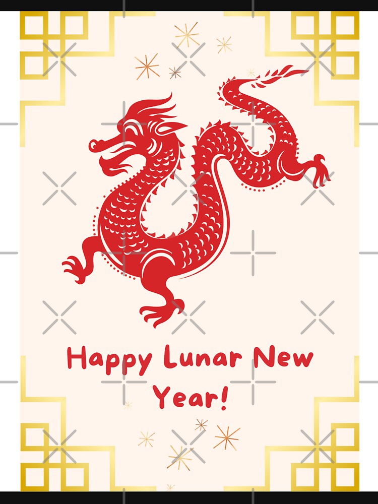 LUNAR NEW YEAR ILLUSTRATION DRAGON GOLD RED SHINE by missoundream