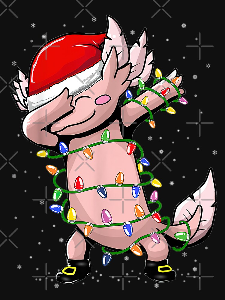 Christmas Axolotl Dabbing Dance Christmas Light by Miciareter