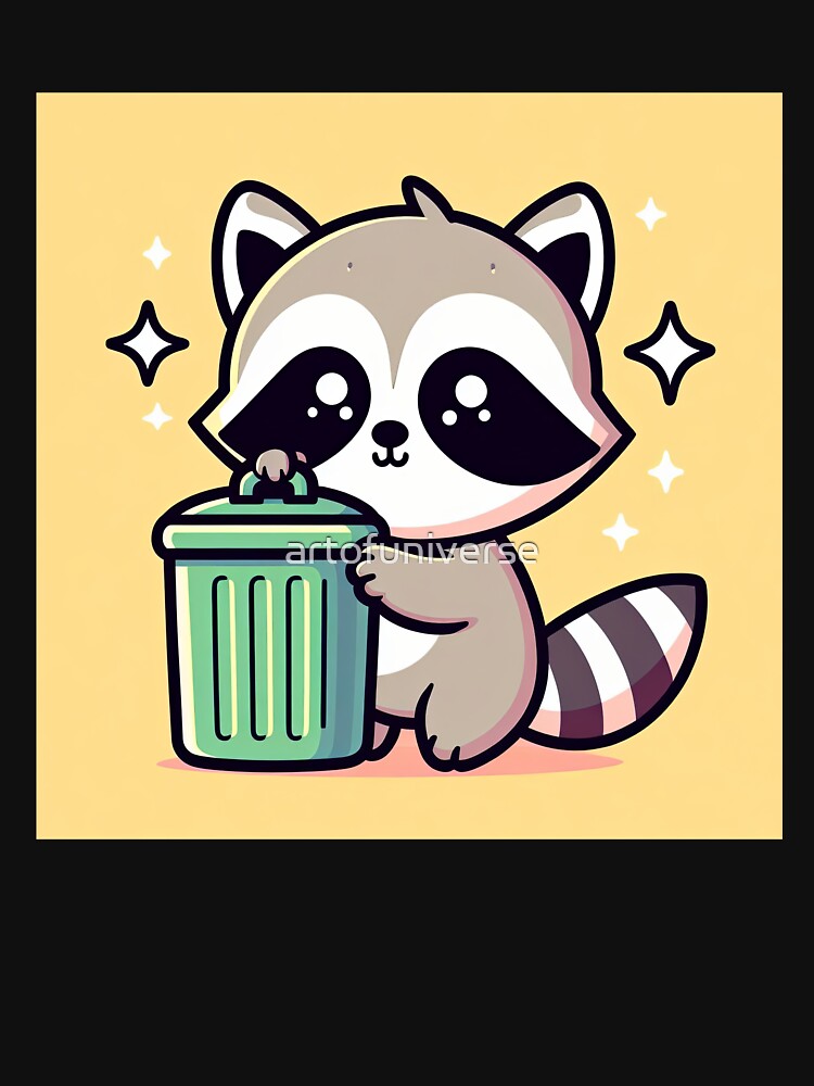 Cute Raccoon Pop Art Style by artofuniverse