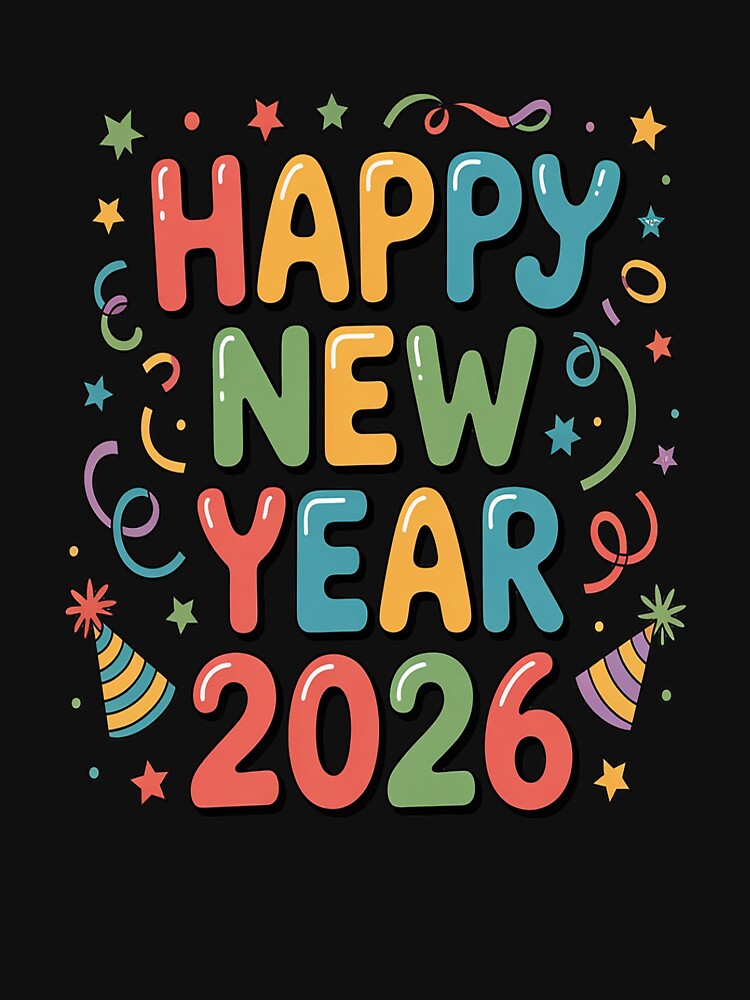 Happy New Year 2026 New Years Eve Party Countdown Fireworks by VladoZork