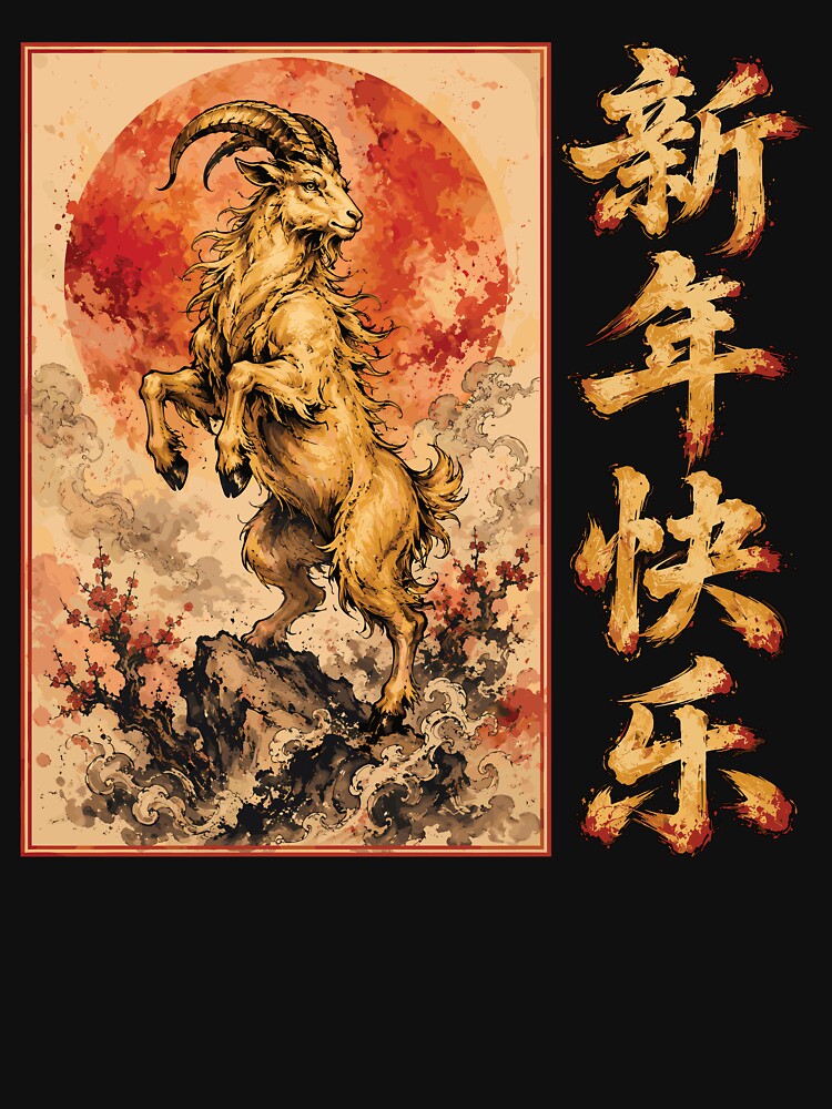 Happy Chinese New Year of The Goat 2027 by RyuEssence