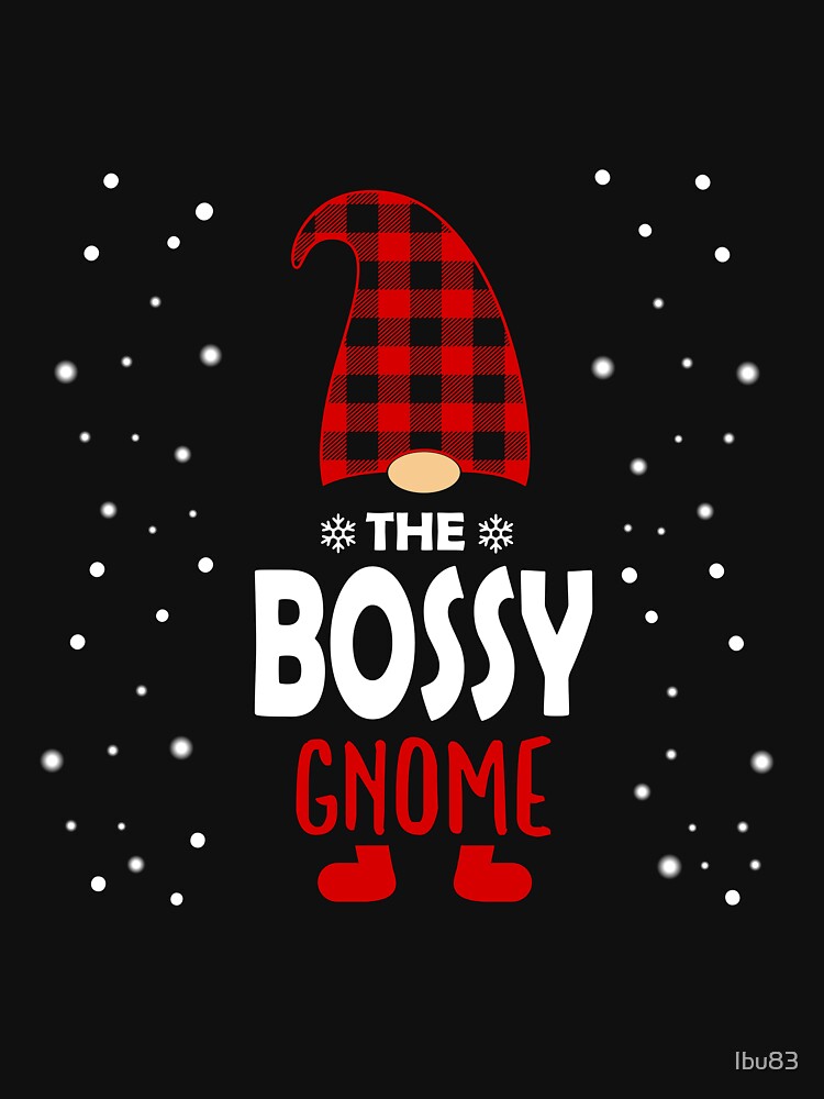 Christmas the bossy Gnome Red Plaid Gift by Ibu83