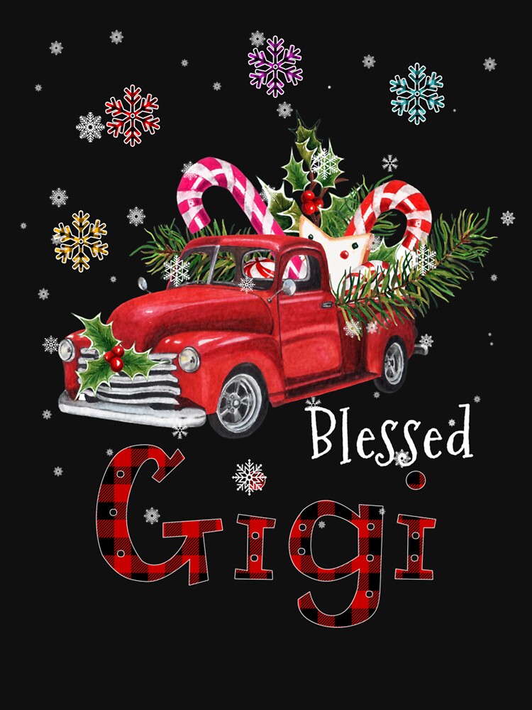 Blessed Gigi Christmas Red Truck Gift For Grandma by ainegonza