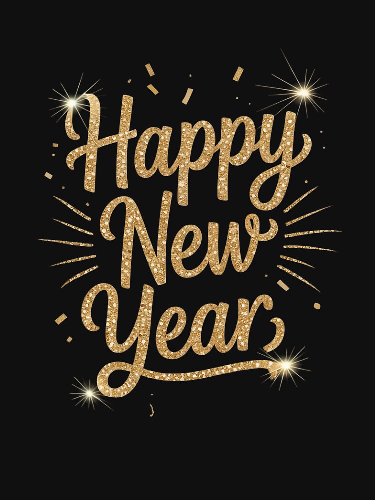 happy new year, new year new party 2026 by RsFilsingerArt