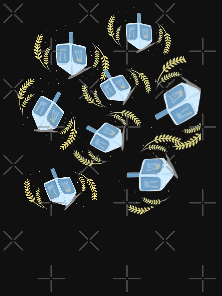 Happy Hanukkah Dreidel Pattern by joabaj