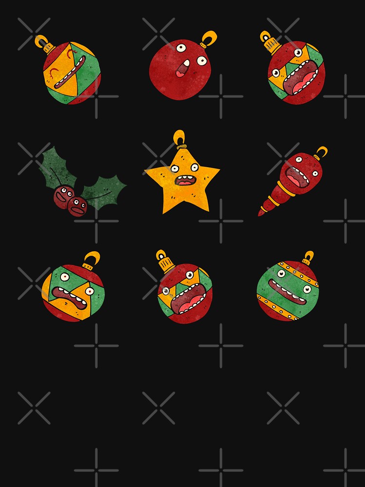 Chirstmas Tree Ornament Set - Creepy by patternjp