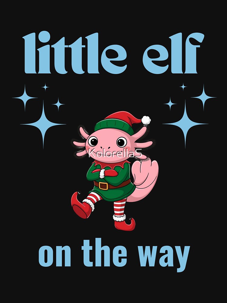 Happy Axolotl, Little elf on the way, Baby announcement by KolorellaS