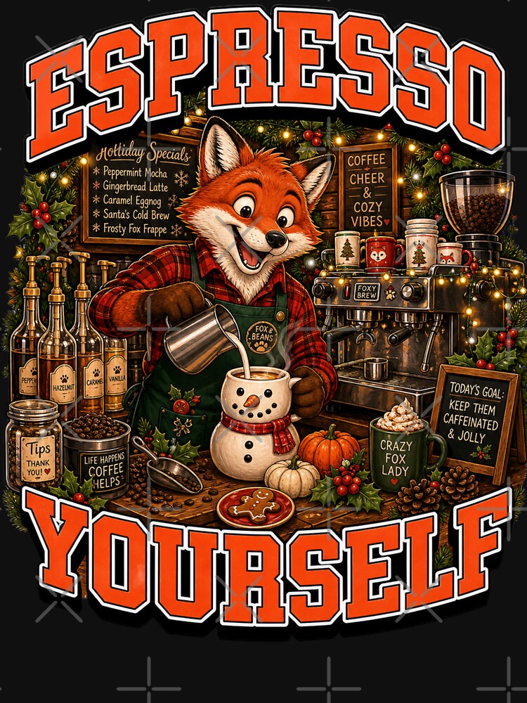 Copy Espresso Yourself Coffee Barista Fox ChristmasCan't Hear You I'm Gaming Gamer Koala Christmas by Design Vibras