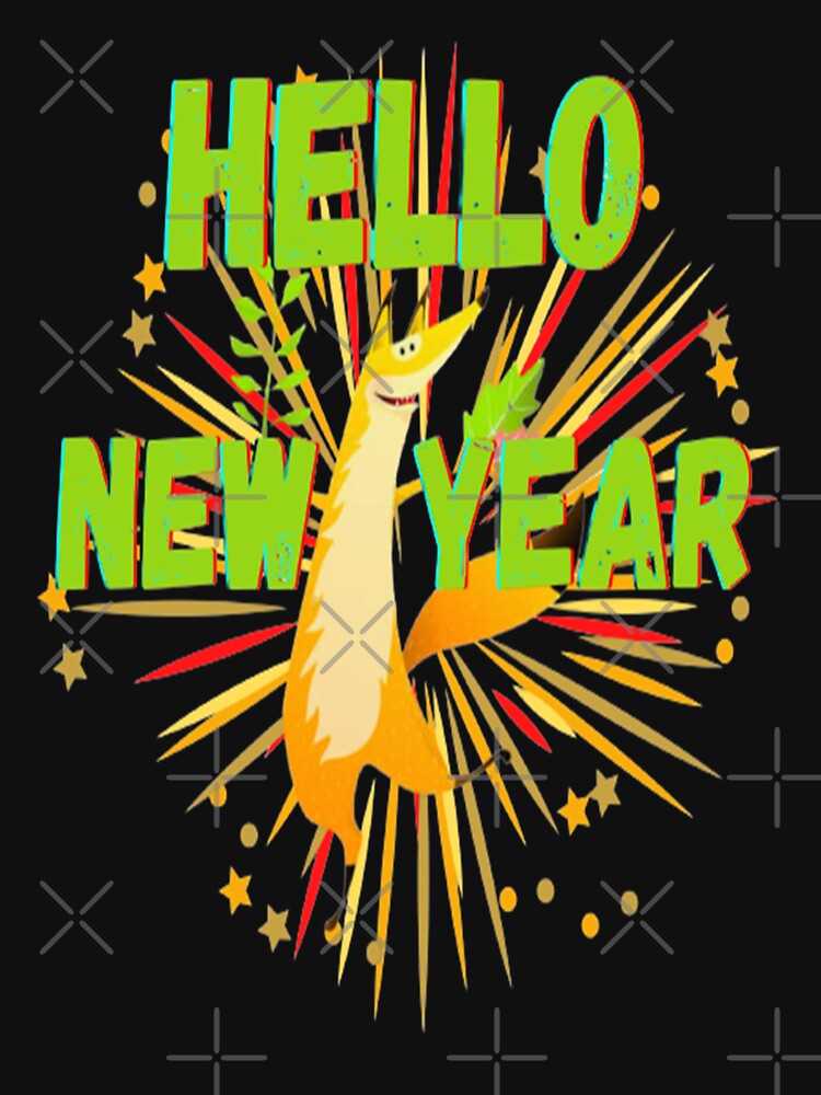 Hello New Year Lettering Design, Howdy New Year,New Years Celebration, New Years Eve Countdown by Adri Barnard