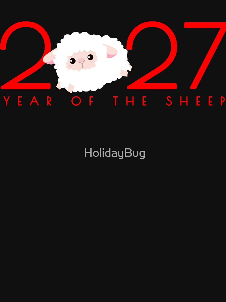 Cartoon 2027 Chinese New Year of Sheep by HolidayBug