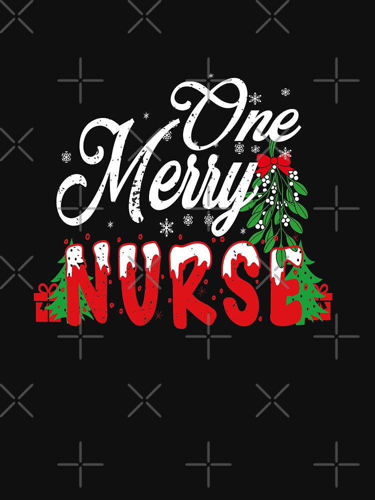 Christmas Nurse Shirt | One Merry Nurse | Xmas Nursing Practitioner Gift by ilias13