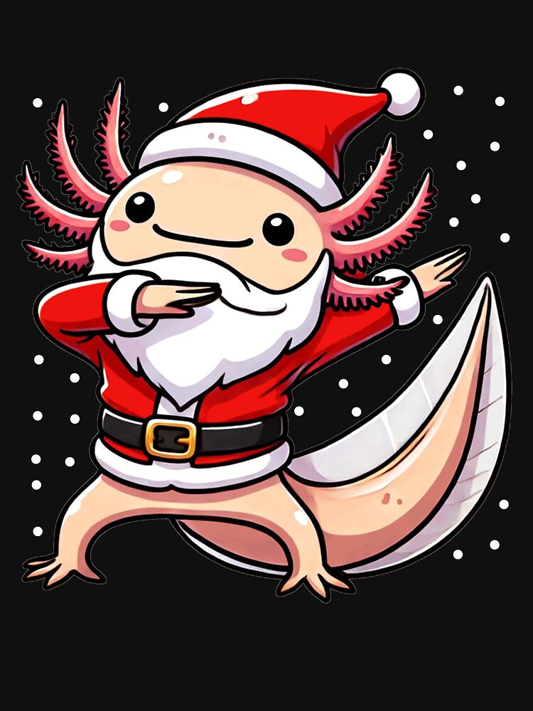 Christmas Axolotl Santa Funny Axolotl Lover by BlueBerry-Pengu