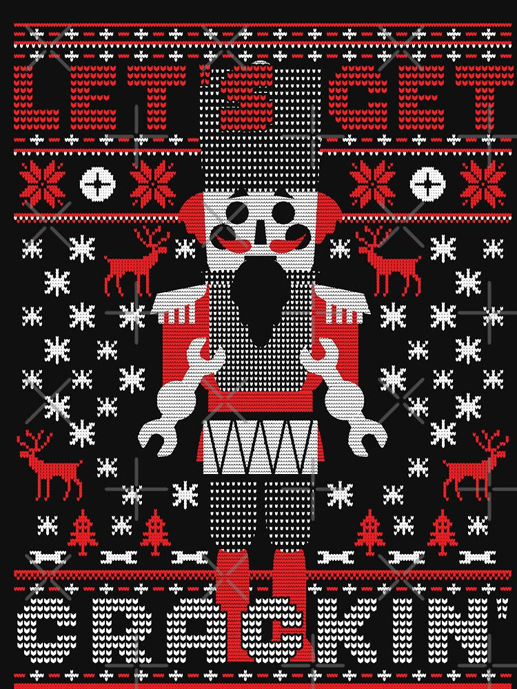 Let's Get Crackin Funny Nutcracker Ballet Ugly Christmas by MintedFresh