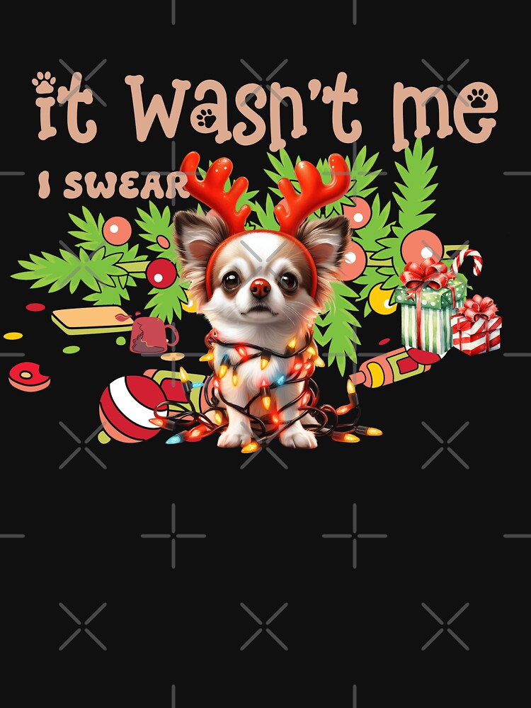 "Mischievous Chihuahua : 'It Wasn't Me, I Swear!' Christmas Chaos" by Xhevahir