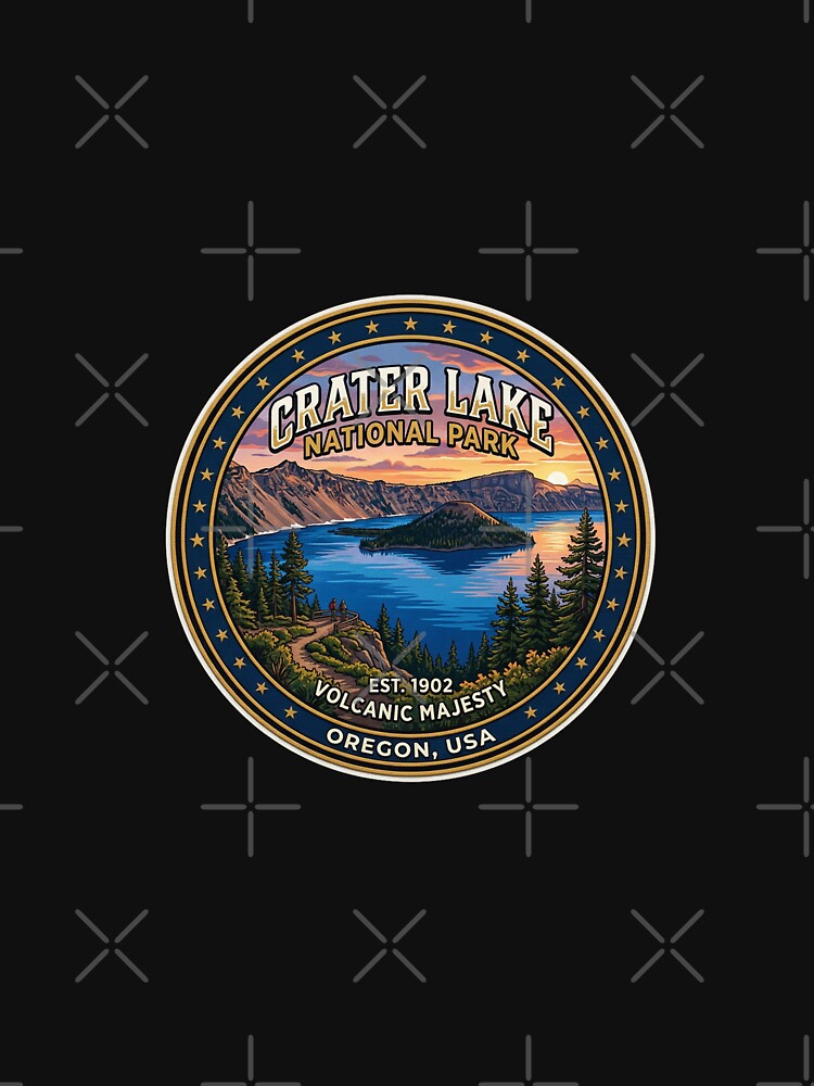 Crater Lake National Park Oregon USA by TulipaGraphics