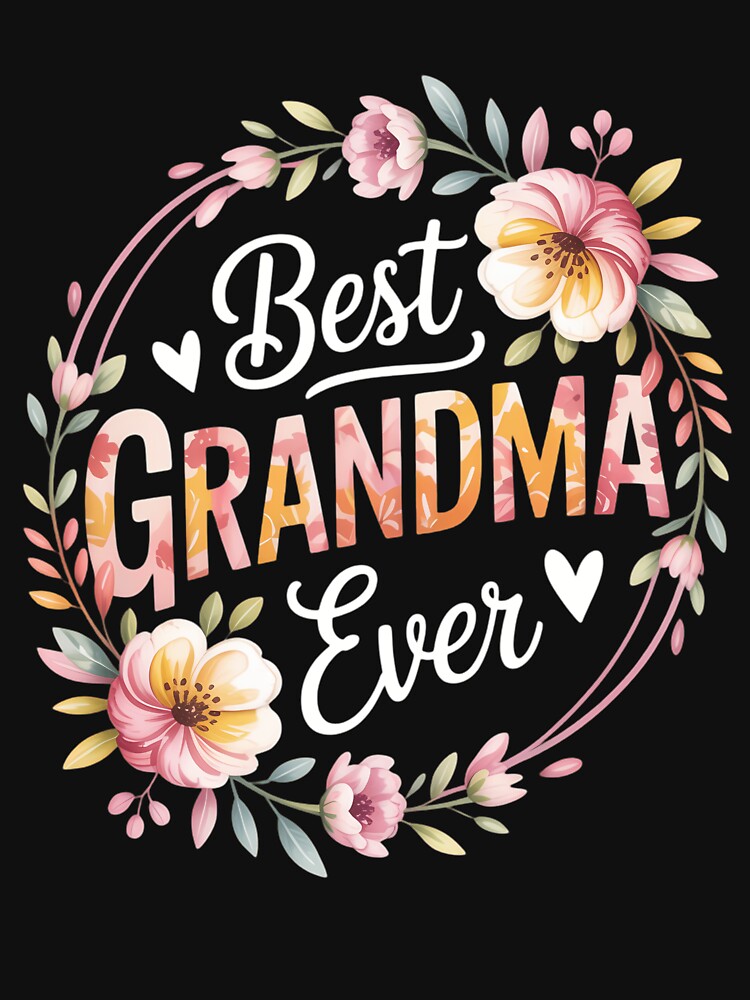 Best Grandma Ever Announcement Mothers Day Grandparents by Sunset4Bones
