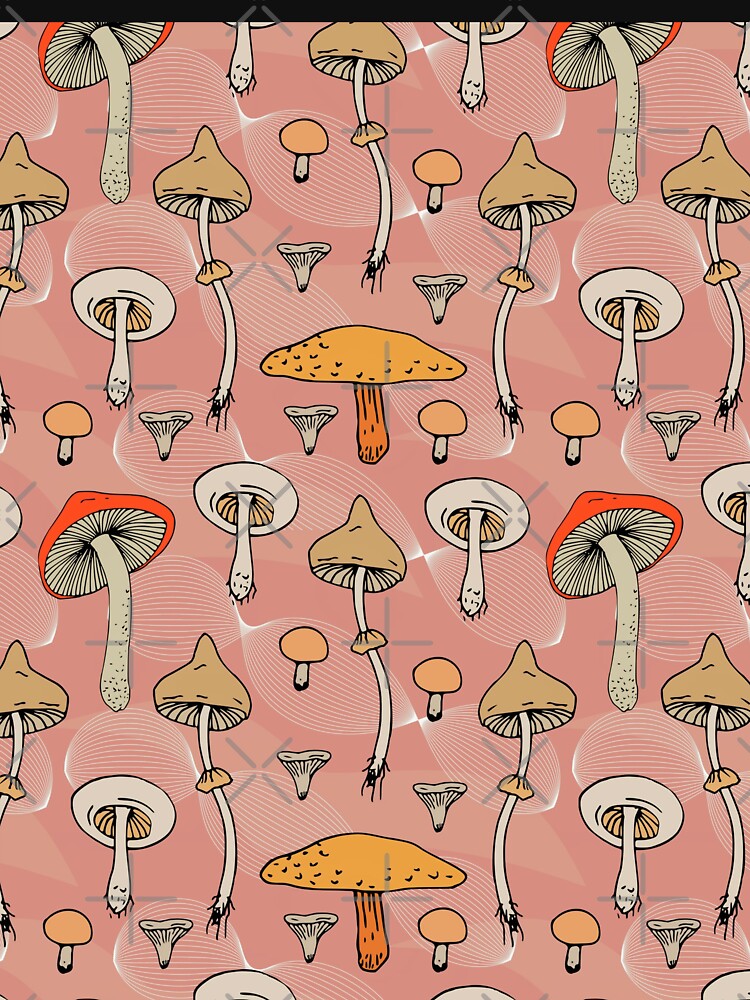 Bunch of Mushrooms - Cute Mushroom Pattern by TheEndlessStore